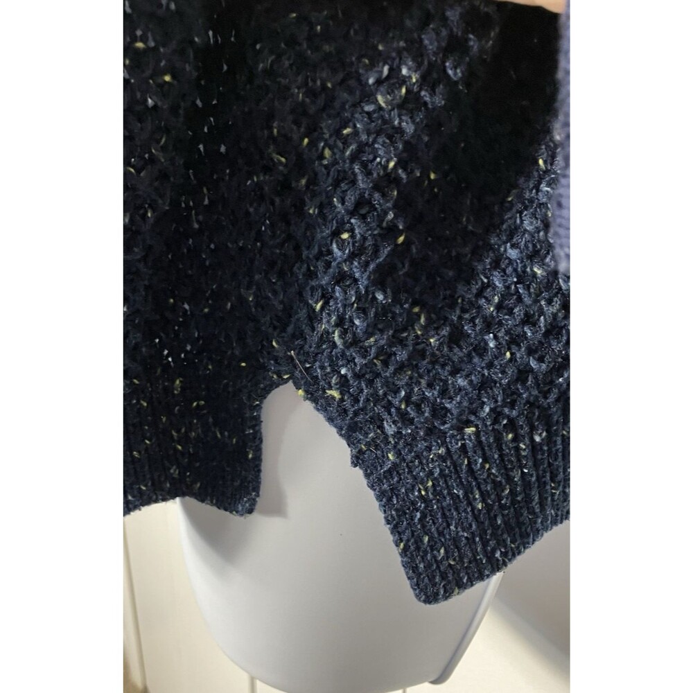 Time and Tru Womens Blue Speckled Knit Sweater Large - Picture 6 of 7
